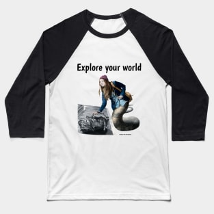 Naga Traveler Explore The World Adventure Baseball T-Shirt